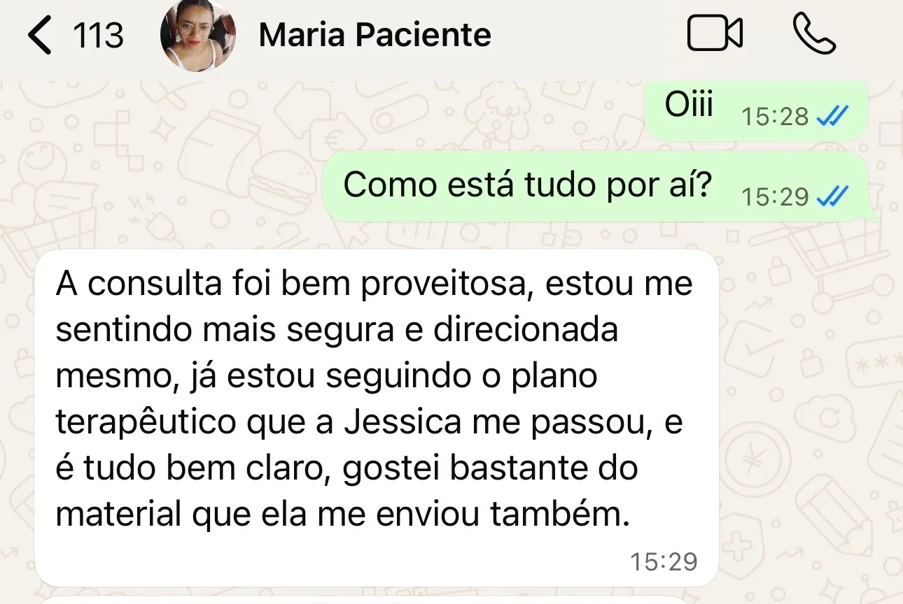 Depoimento de paciente 2
